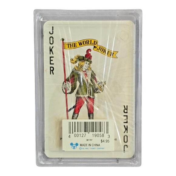 NEW Sealed! Walt Disney World Deck of Playing Cards Epcot & Castle Pink - Picture 2 of 6